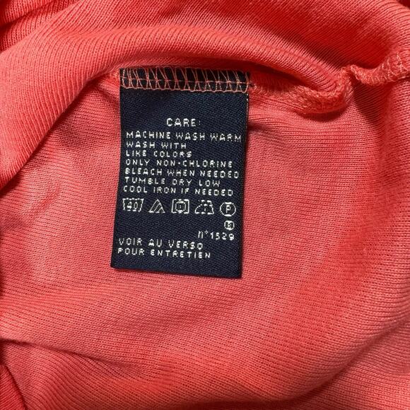 Ralph Lauren Sport Top Women Medium Pink Pull Over Short Sleeve Cotton Logo - Picture 5 of 6